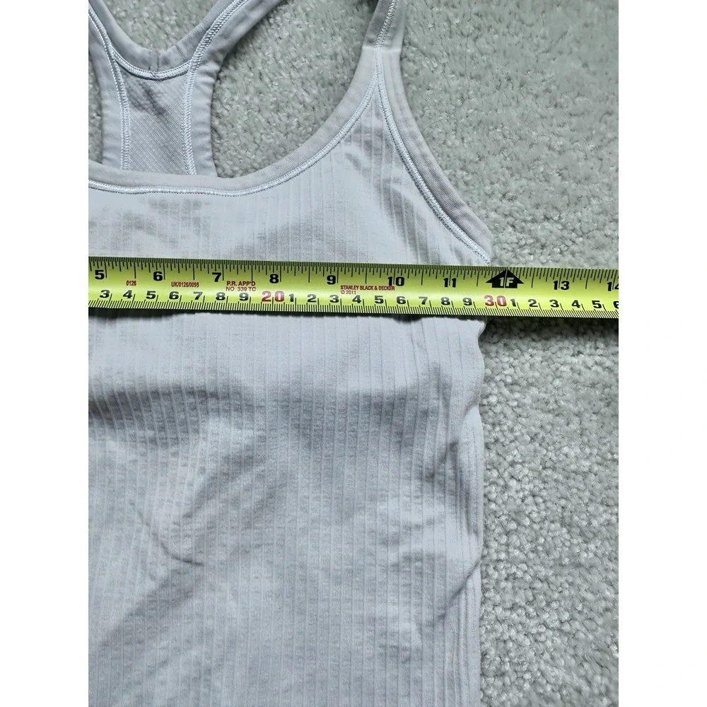 Lululemon Women's Athletic Lot Size 2 Fast Free Shorts Tank Black Ribbed White